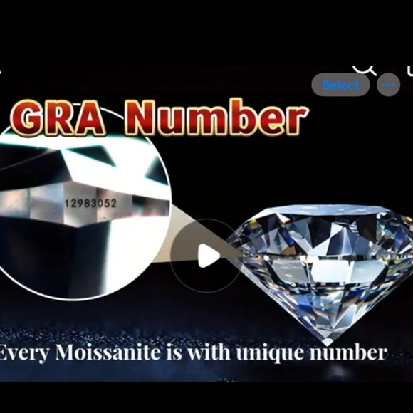 1 Carat Moissanite, S925 Sterling Silver Ring, Size 7 - Picture 8 of 8